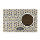 Bistro tile with a hexagon pattern pet placemat is personalized with any text.