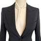 Beige Long Skinny Scarf, Neck Bow, Neck Tie