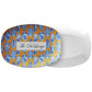 Personalized Serving Platter, Chinoiserie, Ginger Jars, Orange, Blue and White, Luxury Plastic