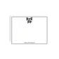 Personalized Chic Fashion Bow Notecards Set – Black & White + Coordinating Envelopes