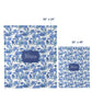 Personalized Pet Blanket, Chinoiserie Peonies & Cranes, Blue & White