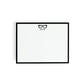 Personalized Stationery - Chunky Square Black Eyewear Notecards + Coordinating Envelopes