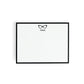 Personalized Stationery - Black Cat Eye Eyewear Notecards + Coordinating Envelopes