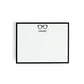 Personalized Stationery - Oversized Black Eyewear Notecards + Coordinating Envelopes