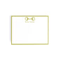 Personalized Equestrian Horsebit Stationery Set – Notecards & Hand-Lined Envelopes, Chartreuse Green