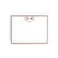 Personalized Equestrian Horsebit Stationery Set – Notecards & Hand-Lined Envelopes, Saddle