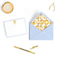 Personalized Gemstone Notecards – Custom Stationery Set, Citrine Geode