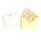 Personalized Gemstone Notecards – Custom Stationery Set, Citrine Geode