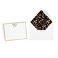 Signature Oversized eyewear in tortoiseshell print design motif personalized stationery with lined envelope