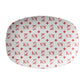 Stylized Monogrammed Serving Platter, Red & White Personalized Gift, Luxury Plastic