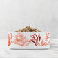 Coral Reef Pet Bowl, Ceramic, White