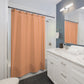 Colorful Canopy Stripe Shower Curtain, Pink and Orange
