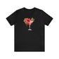 Christmas Cocktail T-shirt, Red Poinsettia