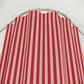 Colorful Canopy Stripe Shower Curtain, Red and Pink