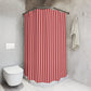 Colorful Canopy Stripe Shower Curtain, Red and Pink