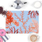 Red Sea Coral Counter Mat, Desk Pad, Sky Blue