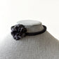 Handmade Black Flower Choker Necklace with Magnetic Closure