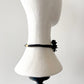 Handmade Black Flower Choker Necklace with Magnetic Closure
