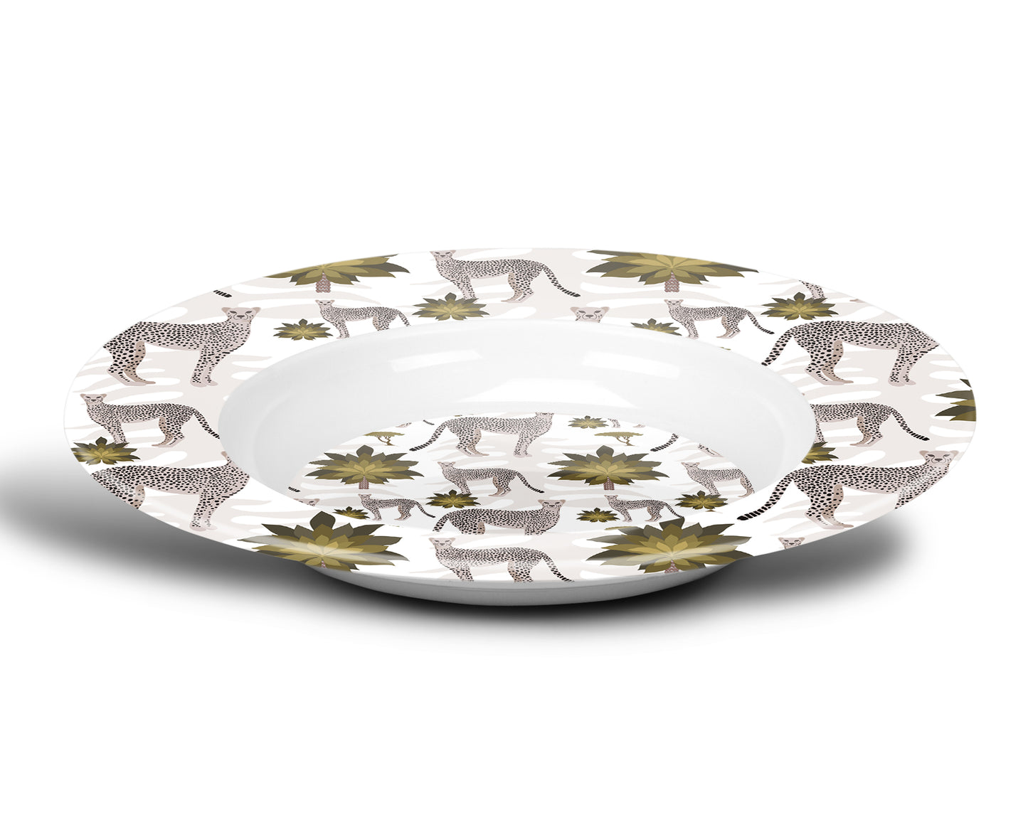 Safari Cheetahs Bowl Set of 4, Tobacco, Luxury Plastic