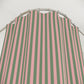 Colorful Canopy Stripe Shower Curtain, Pink and Sage Green