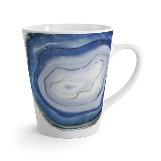 Blue Agate Modern Ceramic Mug - 12oz Latte Mug