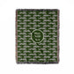 Personalized Woven Throw Blanket, Cheetahs, Dark Green, 100% Cotton