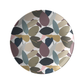Modern Hue Leaves All Over Print, Sage, Blue, Eggplant, Gold