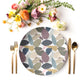 Modern Solid Leaf Plates, Earth Tones, Luxury Plastic, Choose Single or Set