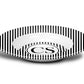 Monogram Bowls, Black & White Stripe, Luxury Plastic, Choose Single or Set