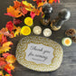 Fun Leopard Print Serving Platter, Gold – “Thank You for Coming. Please Leave by Nine”, Luxury Plastic