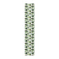 Tropical Garden Table Runner, Green and White, 16" x 90"