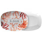 Personalized Serving Platter, Sea Coral, White, Luxury Plastic