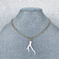 Sea Coral Necklace, Resin Coral Branch Charm Pendant, Black or White