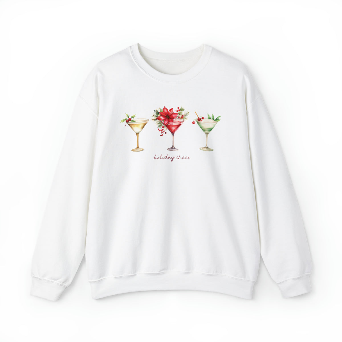 Christmas Cocktails Holiday Cheer Sweatshirt