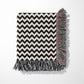 Personalized Woven Throw Blanket, Chevron Stripes, 100% Cotton
