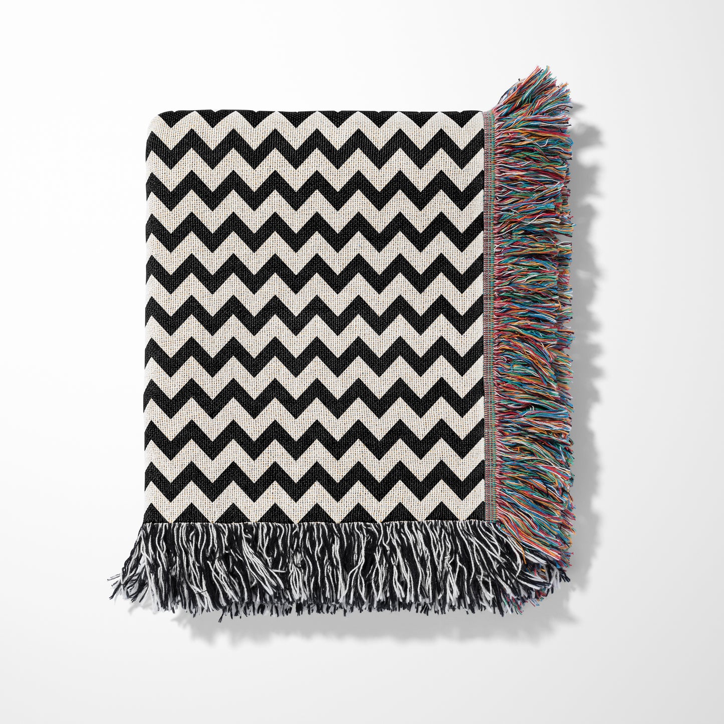 Personalized Woven Throw Blanket, Chevron Stripes, 100% Cotton