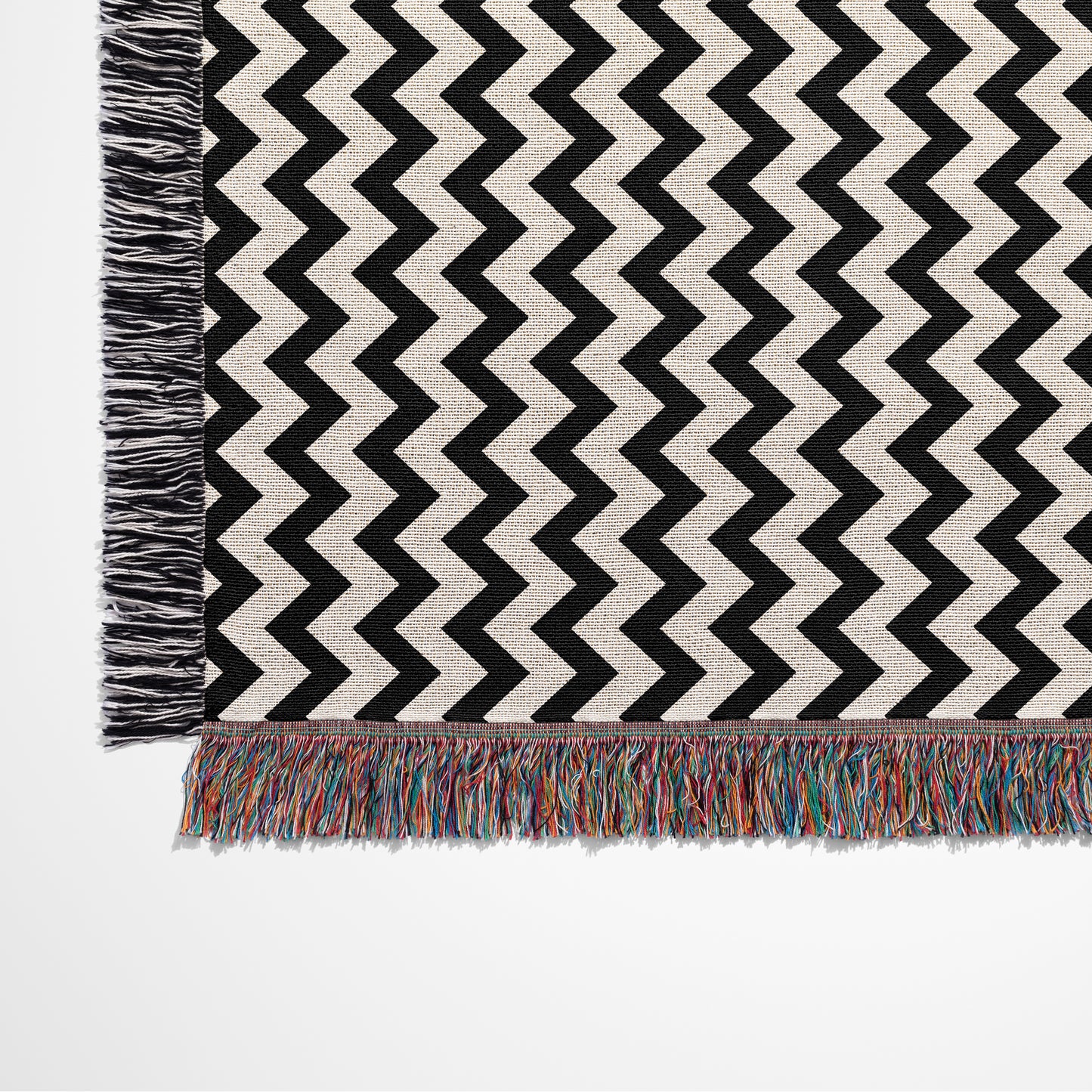 Personalized Woven Throw Blanket, Chevron Stripes, 100% Cotton