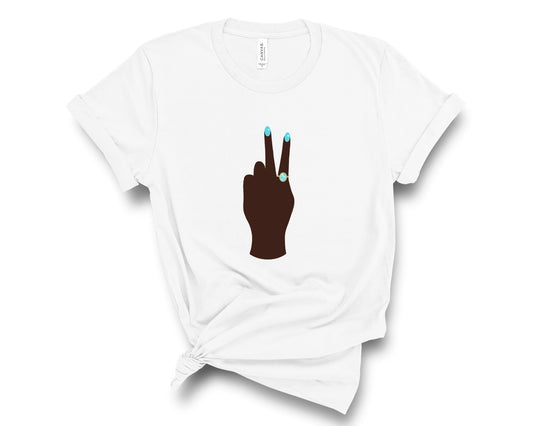 Peace sign tshirt for women
