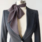 Brown Polka Dot Chiffon Neck Scarf for Women