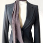 Brown Polka Dot Chiffon Long Skinny Neck Scarf for Women
