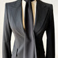 Long Black Skinny Neck Tie, Women's & Men's Unisex