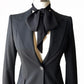 Men's & Women's Skinny Black Scarf Necktie Bow