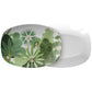Tropical Serving Platter, Green and White, Mughal Gardens, Luxury Thermosaf Plastic