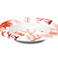 Oceanic Beach Theme Bowls with Sea Coral print in White, pink, orange, red