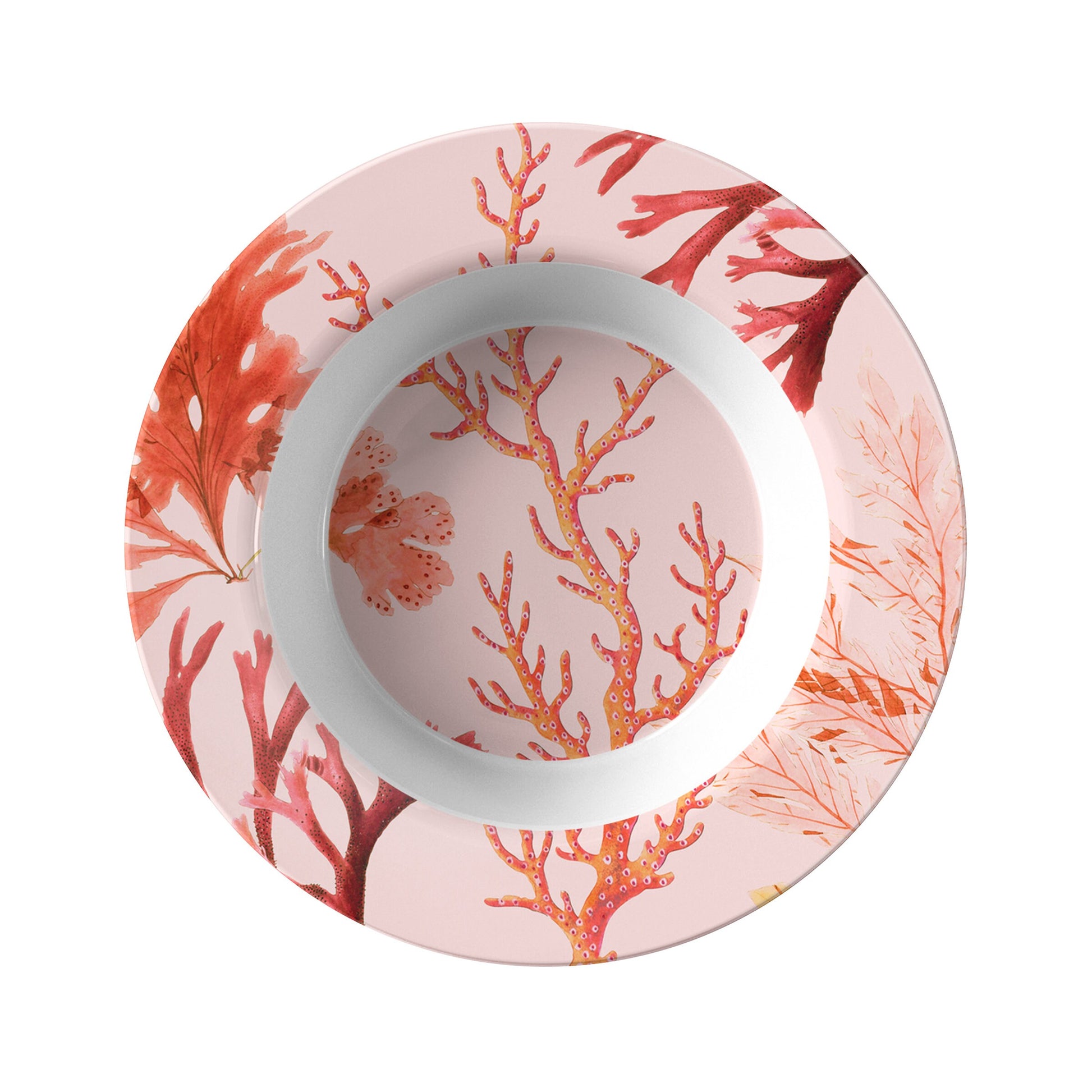 Pink & Orange Sea Coral Bowl Set