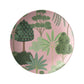 Palm Trees Plate, Pink & Green