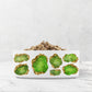 Jewel Encrusted Ceramic Pet Bowl, Peridot and Gold