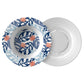 Monstera Leaf Bowls, Blue, Luxury Thermosaf Plastic, 8.5", Choose Single or Set