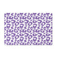 Pet Feeding Mat, Leopard Print, Lavender and White