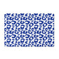 Pet Feeding Mat, Leopard Print, Indigo Navy and White